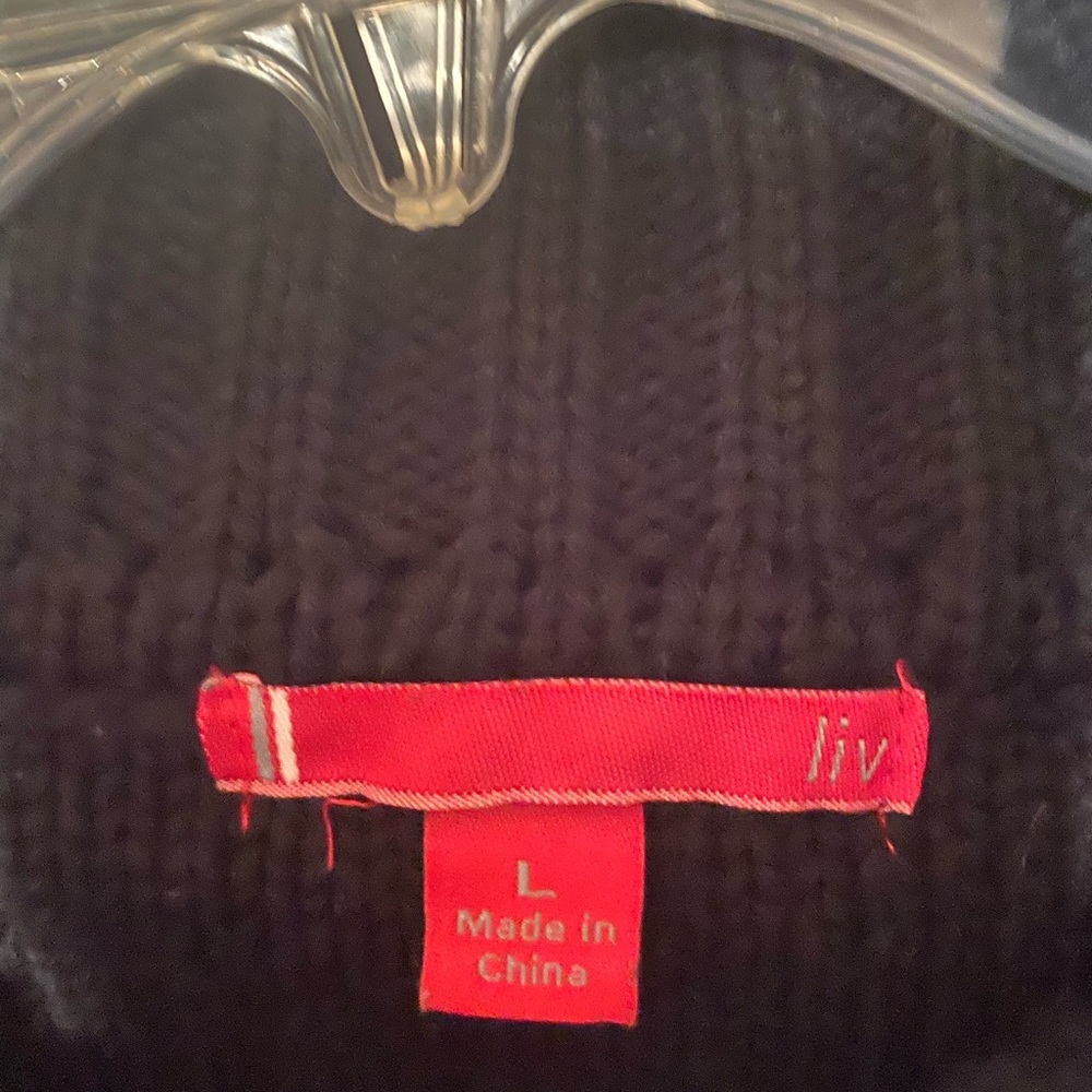 Liv Black short sleeve sweater tunic